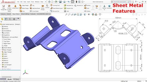 make sheet metal box solidworks|sheet metal exercises solidworks pdf.